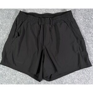 Lululemon Pace Breaker Shorts Men's Large Black 5 Inch Linerless Running Gym